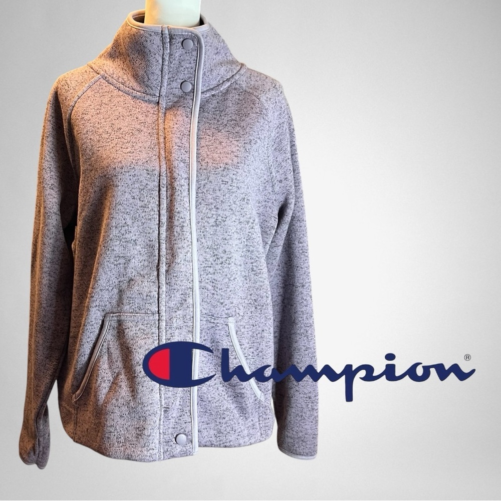 Champion C9 Lavender Full Zip Mock Neck Jacket Sz M